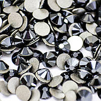 Swarovski Jet Hematite, ss3(1.4мм), 100 шт