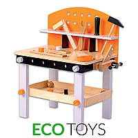 Детская деревянная мастерская с инструментами ECOTOYS 32 ел