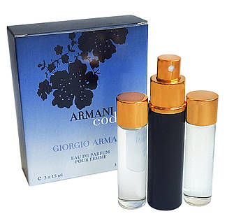 Мініпарфуми Giorgio Armani Armani Code Women (Армані Код Вумен) 3*15 мл.