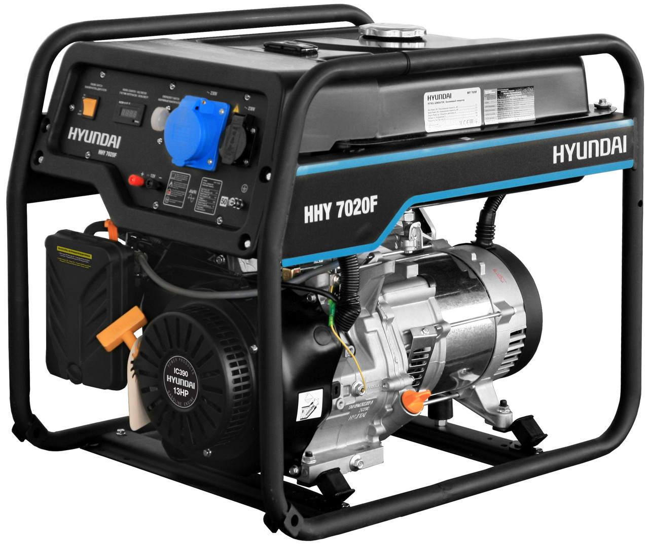Генератор бензиновий Hyundai HHY 7020F (5,5 кВт), фото 1