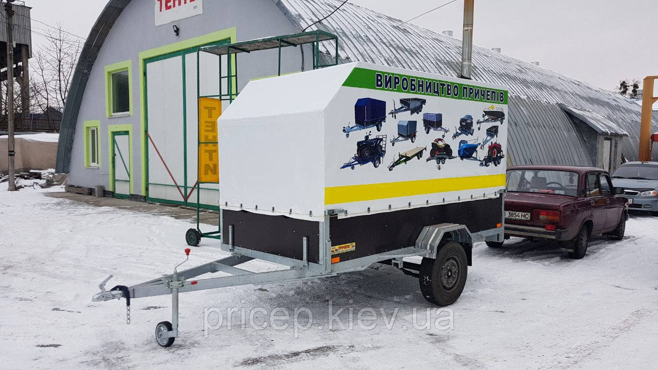 Автопричіп легковий 3 м х 1,5 м. Тентований. Без гальм.