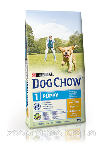 Dog Chow (Дог Чау) Puppy Chicken Сухий корм для цуценят з куркою, 2.5 кг
