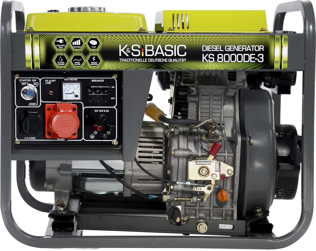 Дизельна електростанція K&S BASIC KS 8000 DE-3 (3ф, 6,5 кВт)