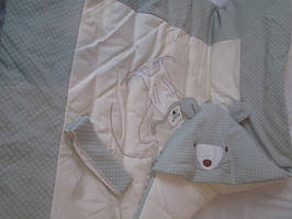 Ковдра тепла 100*100 см. з капюшоном