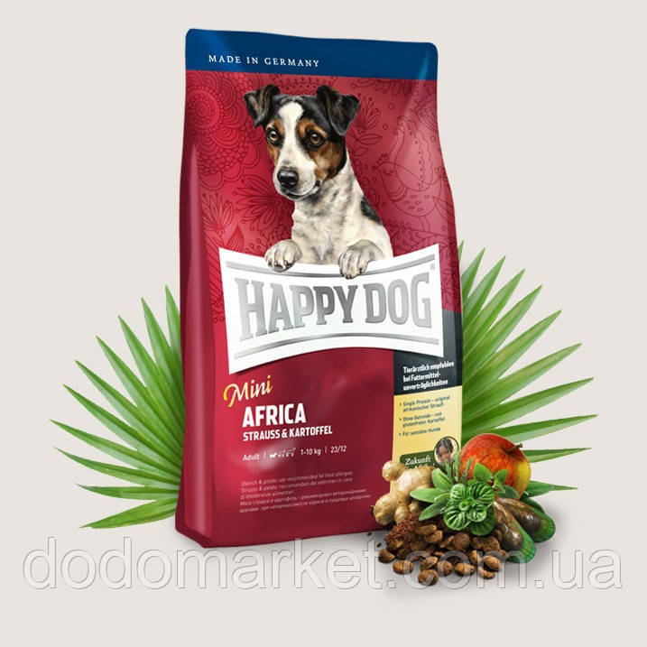 Сухий корм для собак Happy Dog Supreme Mini Africa 4 кг