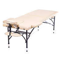 Массажный стол Двухсекционный алюминиевый складной стол кушетка для массажа переносная PERFECTO (NEW TEC)
