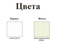 Спальня 4Д Ніколь Білий/Біле дерево патина (Світ Меблів TM), фото 2