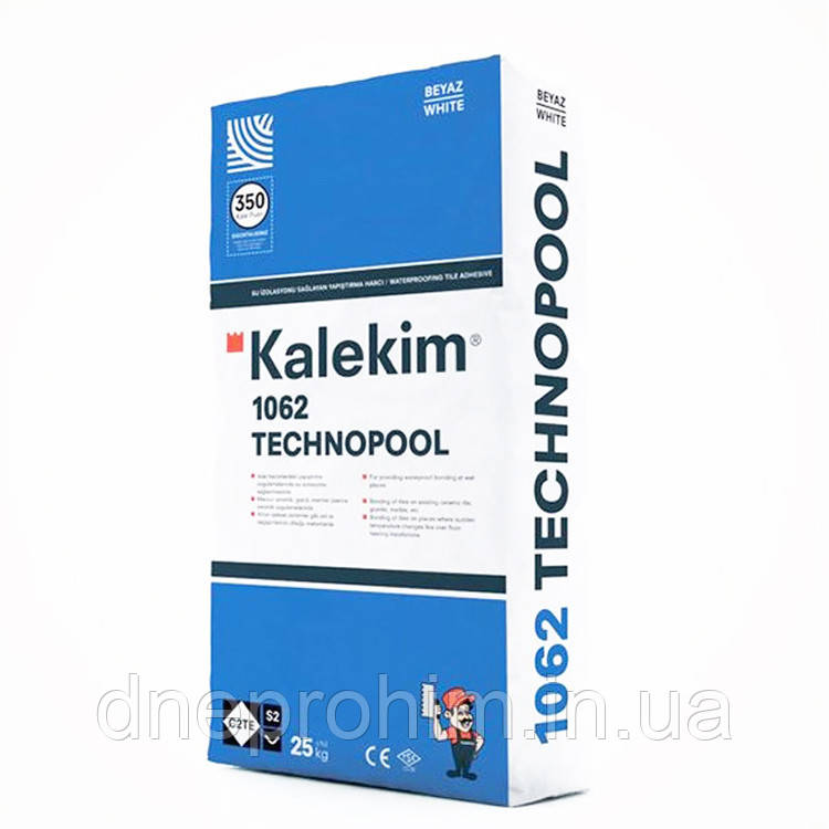 Клей для плитки з гідроізолювальними властивостями Kalekim Technopool 1062 (25 кг.)
