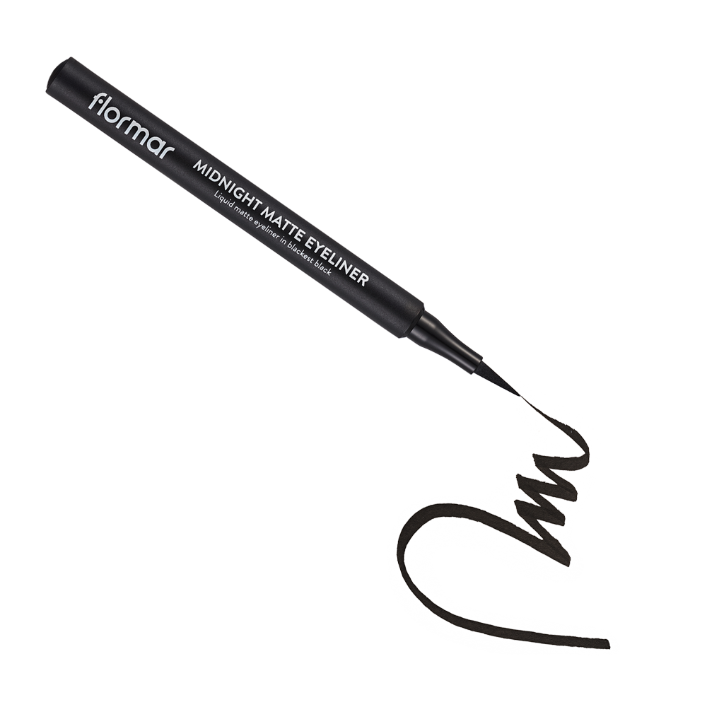 Матова підводка-фломастер Flormar водостійка MIDNIGHT EYELINER 1,2 мл (2733028)