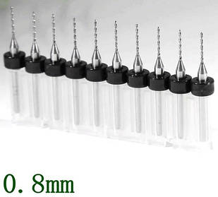 Свердло PCB 0,8 мм, 1 шт.