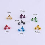 Люверс для ляльок. Жовтий. Діаметр капелюшка 5 мм. Діаметр ніжки 3 мм. №9, фото 3