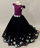 Шикарне дитяче ошатне плаття зі шлейфом для дівчинки "Елізабет", фото 4