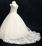 Шикарне дитяче ошатне плаття зі шлейфом для дівчинки "Елізабет", фото 2