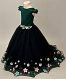 Шикарне дитяче ошатне плаття зі шлейфом для дівчинки "Елізабет", фото 5