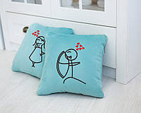 Набір подушок для закоханих «Стрільба з лука» флок