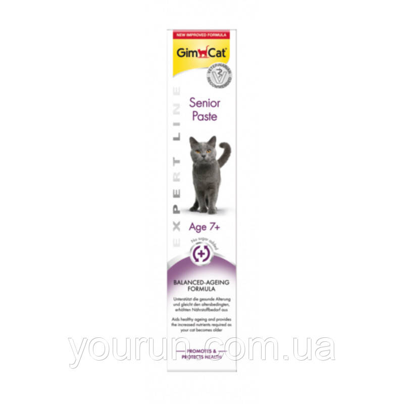 GimCat  (Джимкет) Expert Line Senior 7+ паста для літніх кішок, 50г, фото 1