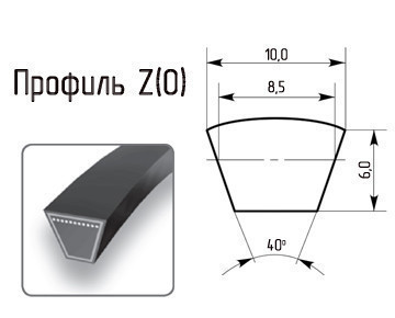 Ремінь профіль Z 1700 (Корея) супер якість