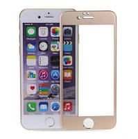 Захисне скло 3D для iPhone 6 / 6s Metall Gold