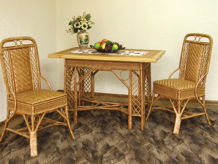 Плетений стілець Чернігівчанка в інтер'єрі