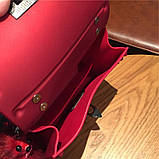 Сумка жіноча з підвіскою, розмір S (червона), фото 10