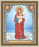 Схема для вышивки бисером Образ Пресвятой Богородицы Благодатное небо