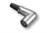 Штекер CANON 3-х контакт., під шнур, кутовий, фото 1