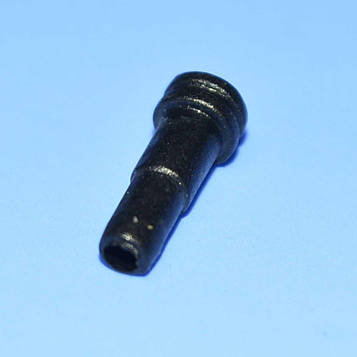 Хвостовик для штекера Jack-3,5 під отв.d4мм, чорний 1-0050