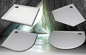 Піддони для душу з штучного каменю Huppe (Німеччина): розумний вибір!