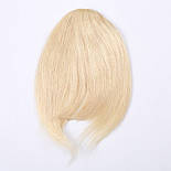 Накладна челка з натурального волосся. Колір #613 Блонд, фото 2