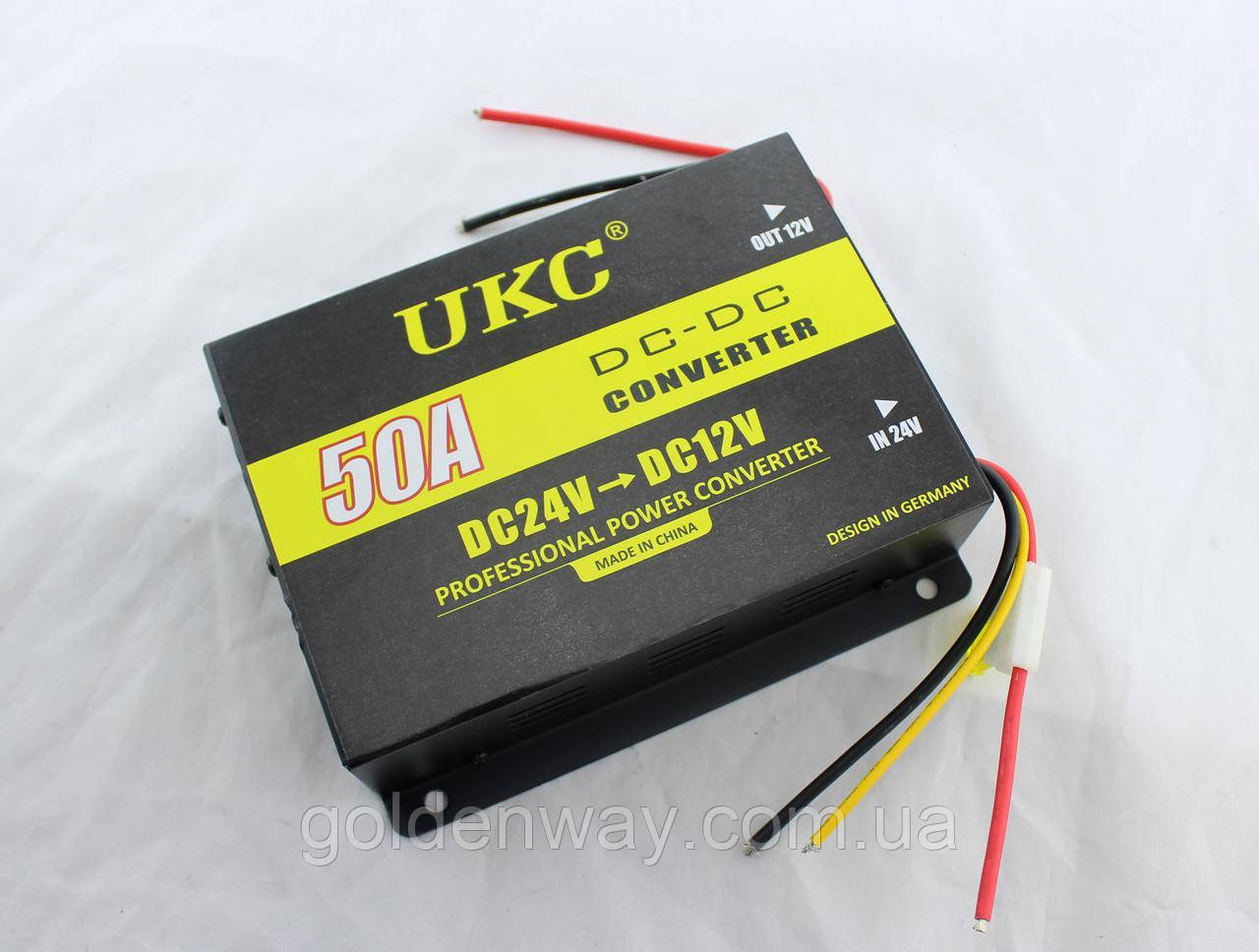 Автомобільний знижувальний перетворювач напруги інвертор UKC DC/DC з 24v на 12v потужність 50A