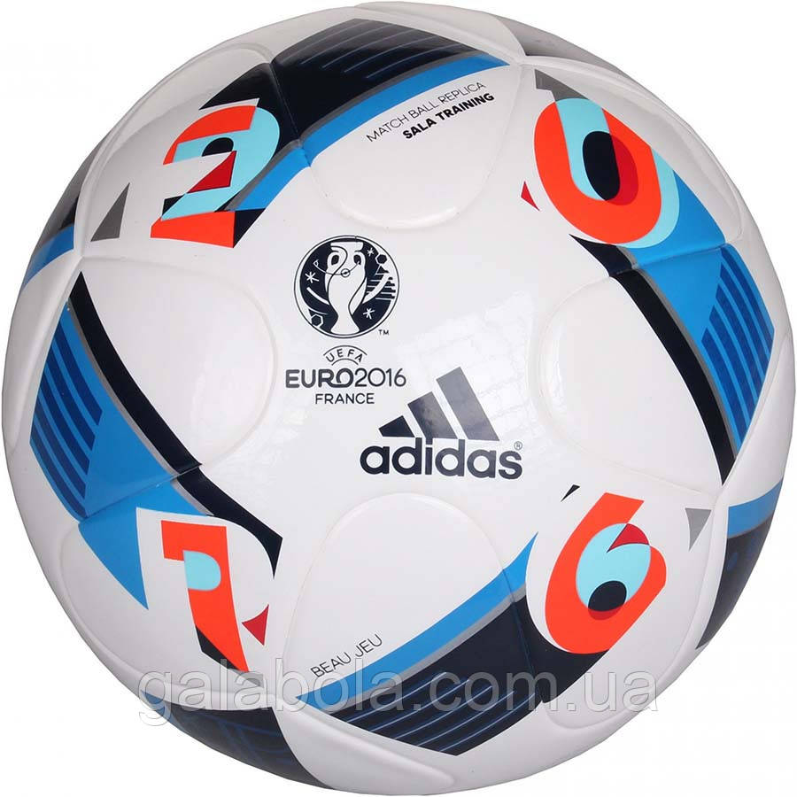 М'яч для футзалу (міні-футбола) ADIDAS EURO 16 BEAU JEU SALA TRAINING AC5446 (розмір 4), фото 1