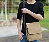Чоловіча сумка барсетка з бавовни K008 пісочна, фото 3