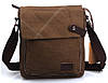Чоловіча сумка барсетка з бавовни K009 коричнева, фото 2