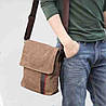 Чоловіча сумка барсетка з бавовни K014 чорна, фото 10