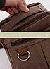 Чоловіча сумка барсетка з бавовни K018 пісочна, фото 6