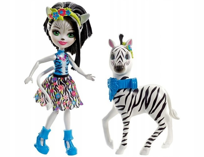 Лялька Енчантималс Зелена Зебра та друг Хуфітт/Enchantimals Zelena Zebra Doll&Hoofette Figure