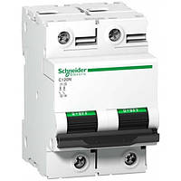 Автоматичний вимикач C120N C 63A 2P Schneider electric A9N18360, автомат Шнайдер модульний