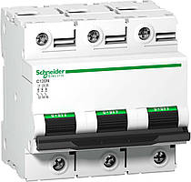 Автоматичний вимикач C120N C 63A 4P Schneider electric A9N18371, автомат Шнайдер модульний