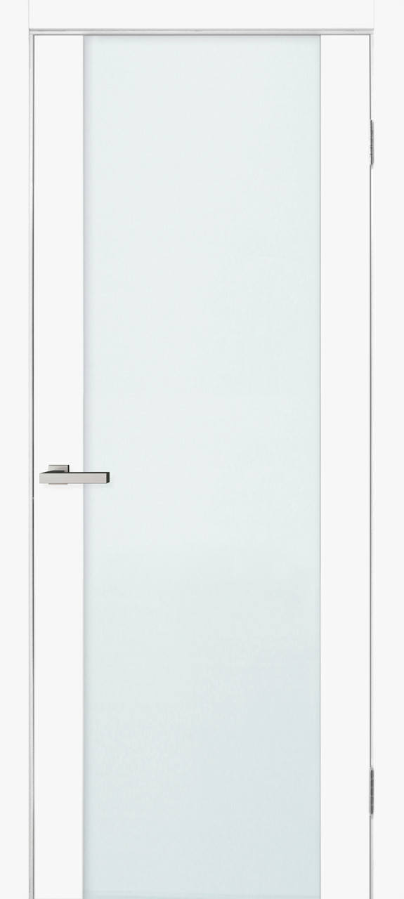 Двері міжкімнатні Оміс Cortex Gloss Silk matt Білий тріплекс молочний