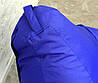 Безкаркасне Синє крісло груша мішок пуф 120х75 XL, фото 3