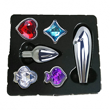 Набір Анальні пробки 6 штук Poker Star різні розміри, фото 2