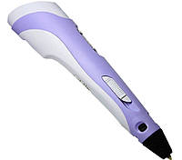 3D-ручка c LCD дисплеем 3D Pen 2 + 4 цвета пластика ABS Purple (Фиолетовый)