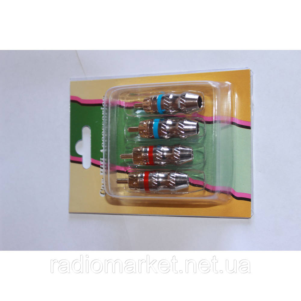 Купить Штекер RCA проф. gold PROSOUND диам.-6,5мм., металл., цена 52.50 ...