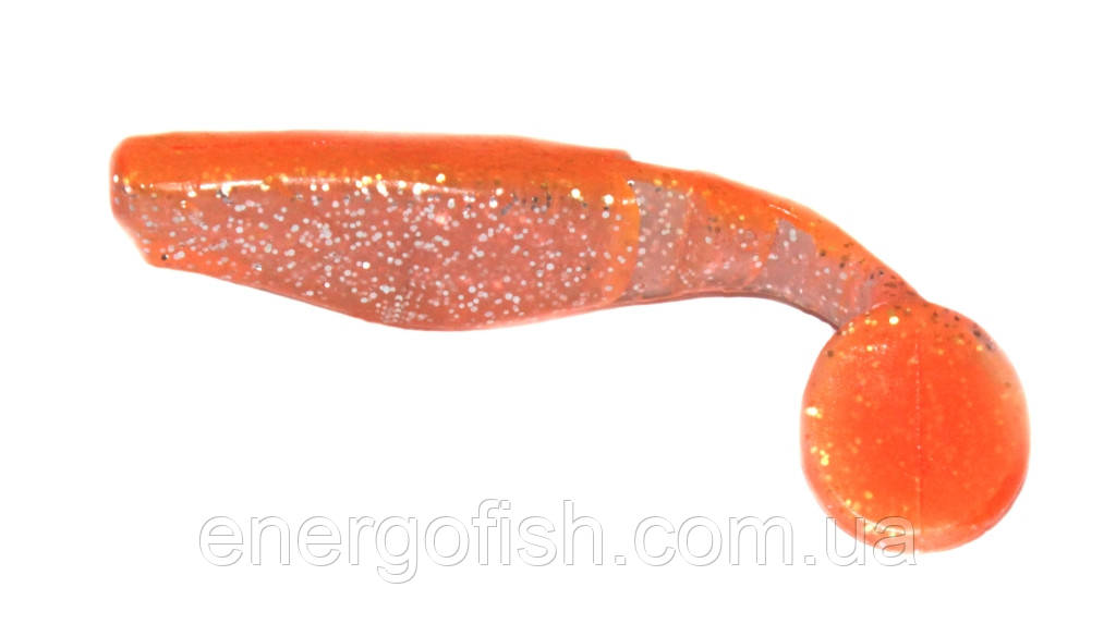 Силікон Wizard Predator 7 см Glitter Orange/Clear/Orange Tail