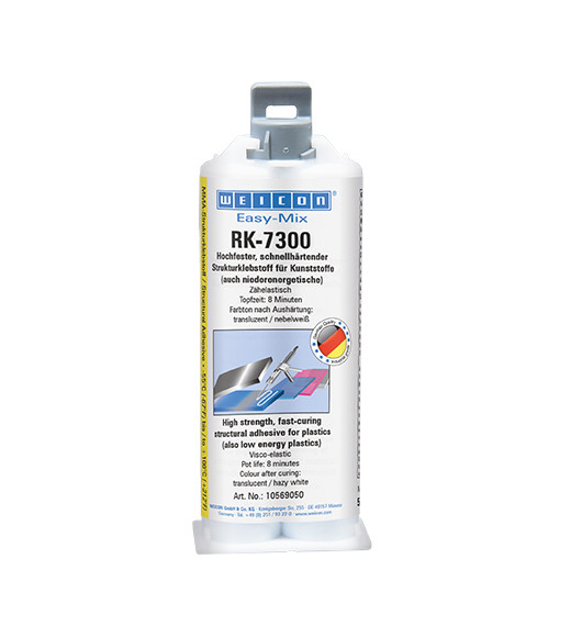 WEICON Easy-Mix RK-7300 Високоміцний до пластику та EPDM, високов'язкий, ударостійкий.Клей для поліетилену.