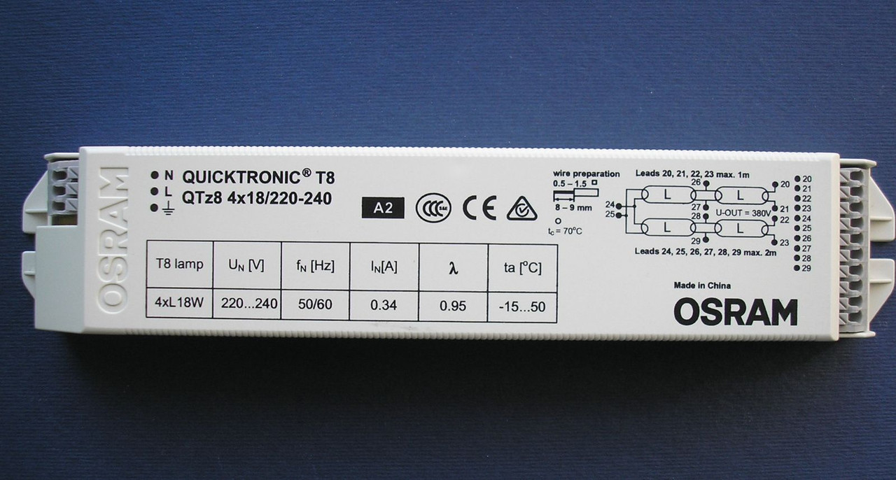 Баласт електронний OSRAM QTZ8 4X18/220-240