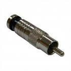 Штекер RCA для кабелю RG-6, компресійний, мідь