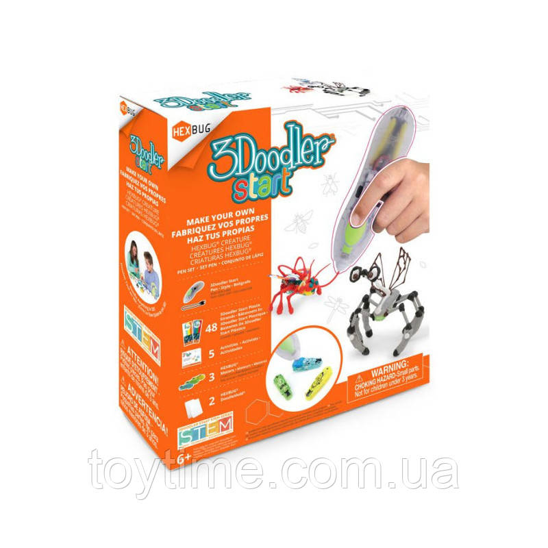 УЦІНКА! Набір 3Д ручка 3Doodler Start Make Your Own HEXBUG / 3Дудлер Старт створи своє комаха