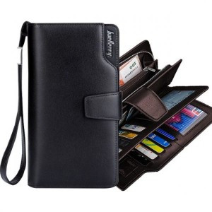 Чоловічий клатч гаманець портмоне Business 1063 Black Розміри: 20*10*3 см
