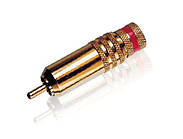 Штекер RCA проф. gold, діам. - до 8 мм, позолочений